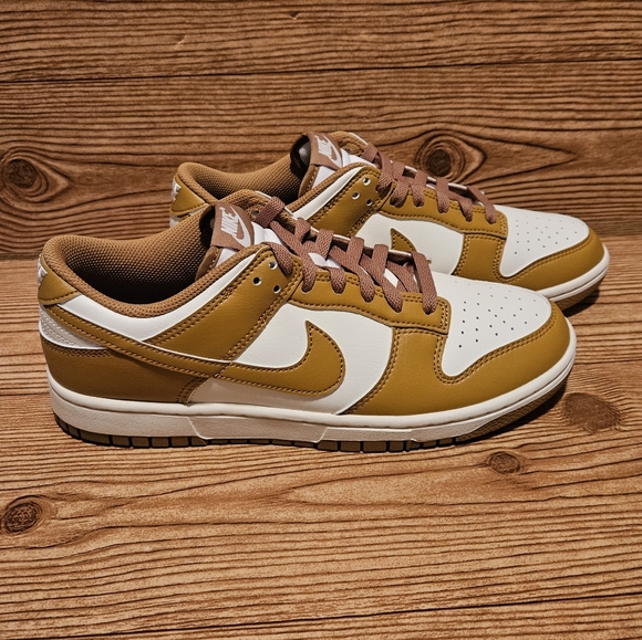 Nike Dunk Low Retro Shoes size 9.5 Pale Ivory / Wheat New - Picture 4 of 10